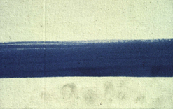 Detail of fingerprints on an acrylic film paint (copyright Tate 2006)