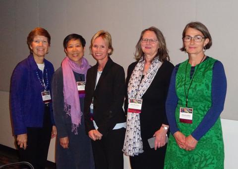 Fiona (2nd right) with fellow delegates. Image courtesy of Cindy Colford.