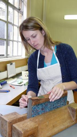 Rachel Sawicki, Book and Paper Conservator, Cambridge University Library.