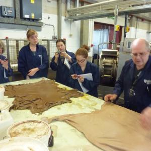 Tanning, analyses and currying. Image courtesy of the Leather Conservation Centre.