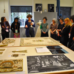 ICOM-CC visit to the National Gallery of Victoria textile studio.