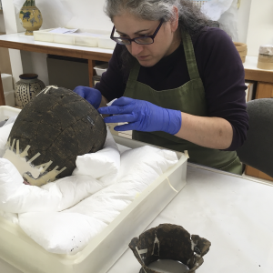 Adriani reconstructing a late Iron Age vessel